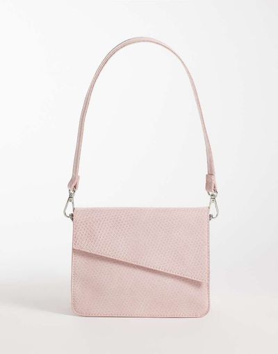 PASQ PASQ faux reptile cross body bag in pink