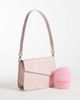 PASQ PASQ faux reptile cross body bag in pink - 2