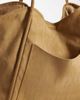 PASQ PASQ faux suede croc oversized tote bag in sand-Neutral - 3
