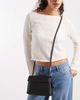 PASQ PASQ flap-over crossbody bag in black - 2
