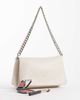 PASQ PASQ flap over crossbody chain purse in beige-Neutral - 2