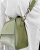 PASQ PASQ flapover classic crossbody bag in matcha green - 3