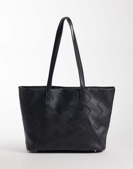 PASQ PASQ large weave tote bag in black