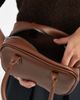 PASQ PASQ mini top handle and crossbody bag in brown - 4