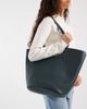 PASQ PASQ scoop detail twin strap tote in dark teal-Blue - 1