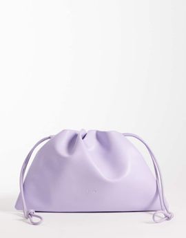 PASQ PASQ slouchy drawstring cross body bag in lilac-Purple