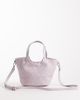 PASQ PASQ small scoop detail bag with crossbody strap in pale lavender-Purple - 3