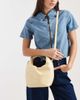 PASQ PASQ small top handle and crossbody drawstring bag in butter yellow - 1