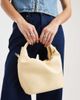 PASQ PASQ small top handle and crossbody drawstring bag in butter yellow - 2