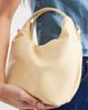 PASQ PASQ small top handle and crossbody drawstring bag in butter yellow - 3