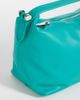 PASQ PASQ soft zip top grab bag with crossbody strap in aqua-Blue - 3