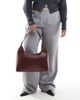 PASQ PASQ structured shoulder bag in burgundy - 2