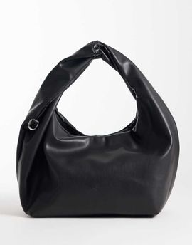 PASQ PASQ twisted handle shoulder bag in black