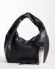 PASQ PASQ twisted handle shoulder bag in black - 2