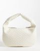 PASQ PASQ woven shoulder bag in white - 1