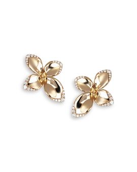 Pasquale Bruni Pasquale Bruni 18K Rose Gold Giardini Segreti Diamond Flower Statement Earrings