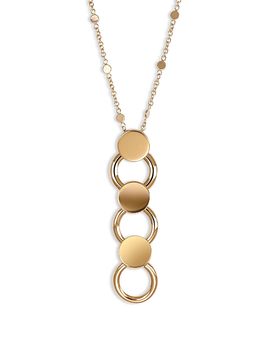 Pasquale Bruni Pasquale Bruni 18K Rose Gold Luce Drop Link Pendant Necklace, 16.9