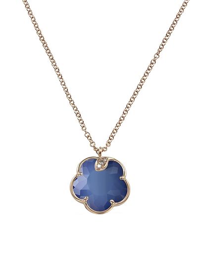 Pasquale Bruni Women's Petit Joli 18K Rose Gold & Multi-Gemstone Flower Pendant Necklace