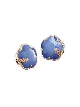 Pasquale Bruni Women's Petit Joli 18K Rose Gold & Multi-Gemstone Flower Stud Earrings