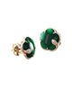 Pasquale Bruni Women's Petit Joli 18K Rose Gold, Green Agate, & Diamond Flower Stud Earrings - 1