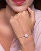 Pasquale Bruni Women's Petit Joli 18K Rose Gold, White Agate & 0.04 TCW Diamond Flower Charm Bracelet/7.28" - 2