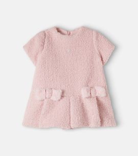 Patachou Patachou Baby Bow-detail bouclé dress