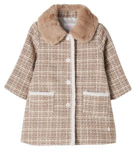 Patachou Patachou Baby cotton-blend tweed coat