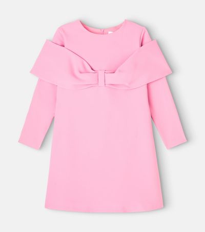 Patachou Patachou Bow-detail crêpe dress