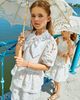 Patachou Patachou Bow-detail lace dress - 4