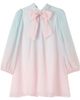 Patachou Patachou Bow-detail ombré dress - 1