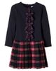 Patachou Patachou Bow-detail plaid cotton dress - 1