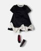 Patachou Patachou Bow-detail velvet dress - 2