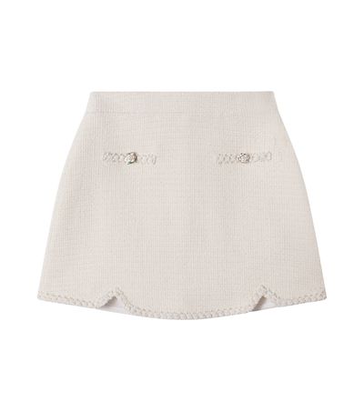Patachou Patachou Cotton-blend tweed skirt
