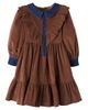 Patachou Patachou Denim-trimmed cotton-blend corduroy dress - 1