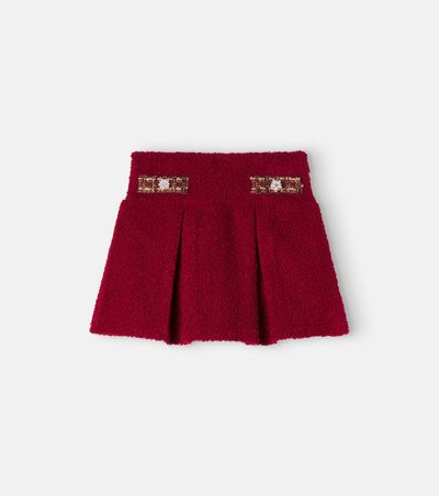 Patachou Patachou Embellished pleated bouclé skirt