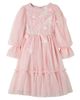 Patachou Patachou Embroidered ruffled gathered tulle dress - 1