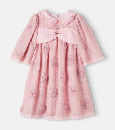 Patachou Patachou Floral-appliqué dress