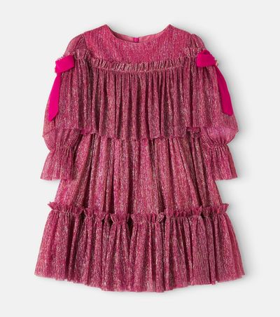 Patachou Patachou Glitter tiered tulle dress
