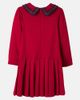 Patachou Patachou Pleated tweed-trimmed cotton dress - 3