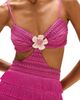 PatBO PatBO Amethyst Fringe Mini Dress Flower - 3
