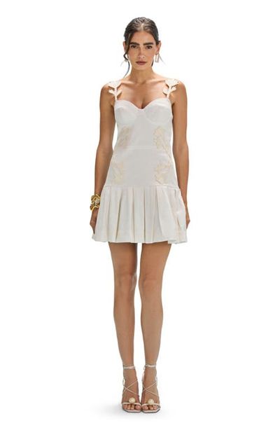PatBO PatBO Aquamist Linen Mini Dress