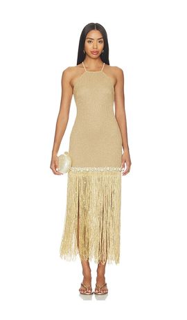 PatBO PatBO Aurea Crochet Midi Dress
