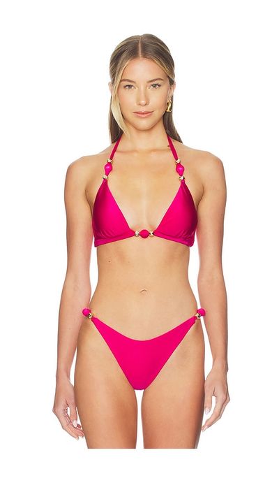 PatBO PatBO Aurora Lycra Halterneck Bikini Top