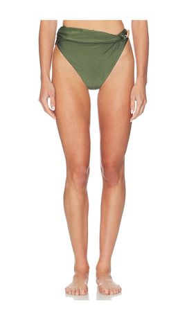 PatBO PatBO Aurora Lycra High Waist Bikini Bottom