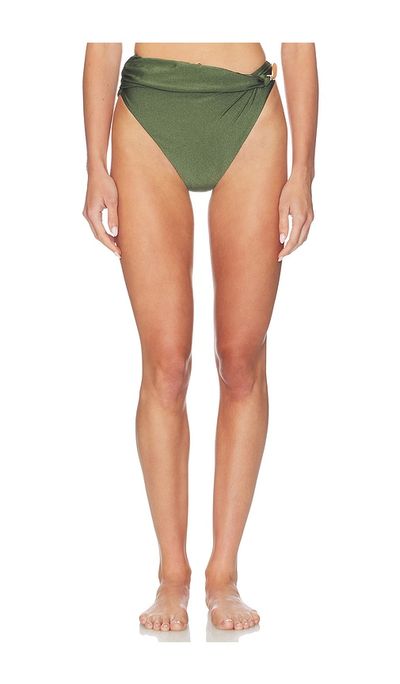 PatBO PatBO Aurora Lycra High Waist Bikini Bottom