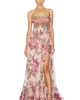 PatBO PatBO Boho Printed Flowing Slip Gown - 1