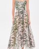 PatBO PatBO Botanic Stripe Long Skirt Green - 5