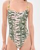 PatBO PatBO Botanic Stripe One Piece Green - 2