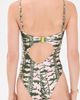 PatBO PatBO Botanic Stripe One Piece Green - 3