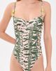 PatBO PatBO Botanic Stripe One Piece Green - 5